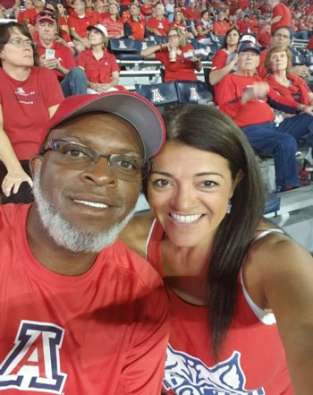 Dr. Monica at Wildcats Game